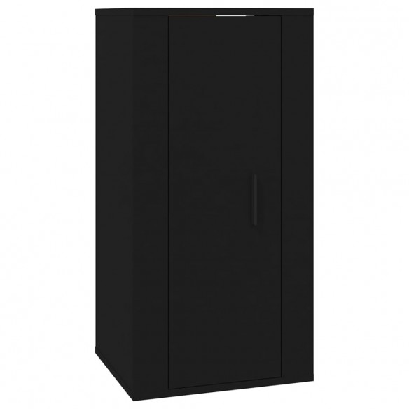 Ensemble de meubles TV 3 pcs Noir Bois d'ingénierie