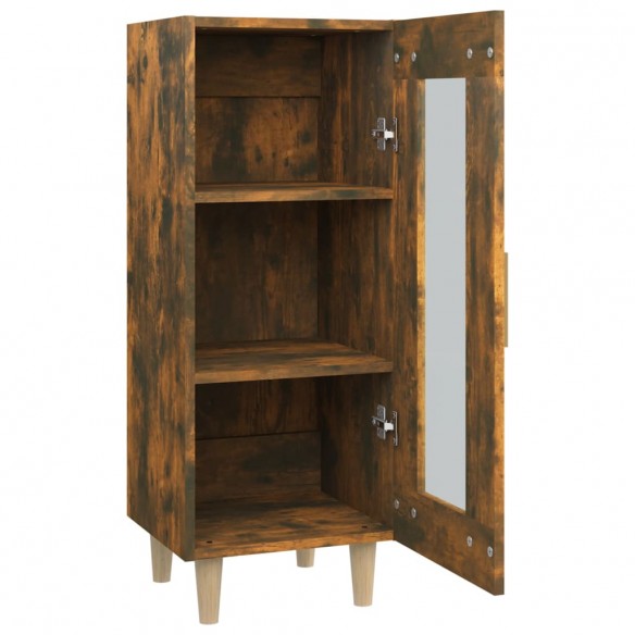 Buffet Chêne fumé 34,5x34x90 cm Bois d'ingénierie