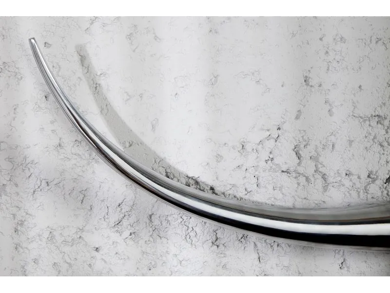 Trophée mural 125 cm Tête de taureau argenté