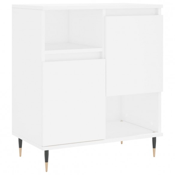 Buffets 2 pcs blanc bois d'ingénierie