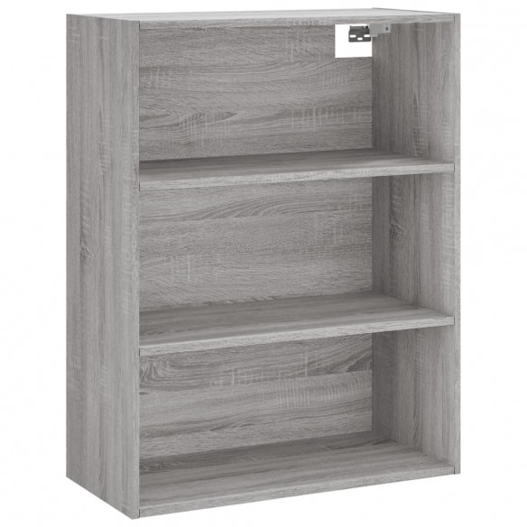 Buffet haut Sonoma gris 69,5x34x180 cm Bois d'ingénierie