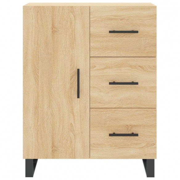 Buffet haut Chêne sonoma 69,5x34x180 cm Bois d'ingénierie