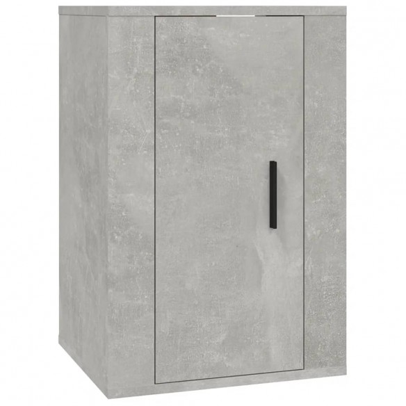 Ensemble de meubles TV 4 pcs Gris béton Bois d'ingénierie