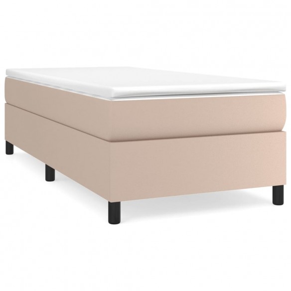 Cadre de lit avec matelas Cappuccino 80x200 cm