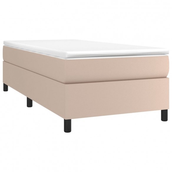 Cadre de lit avec matelas Cappuccino 80x200 cm