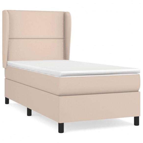 Cadre de lit avec matelas Cappuccino 80x200 cm