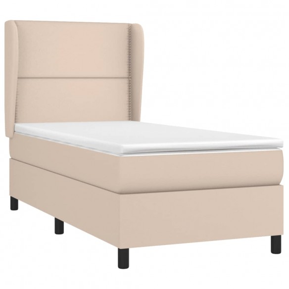 Cadre de lit avec matelas Cappuccino 80x200 cm