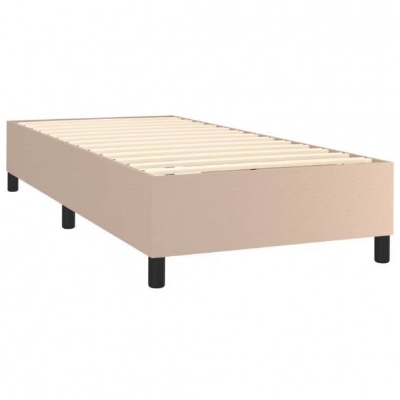 Cadre de lit avec matelas Cappuccino 80x200 cm