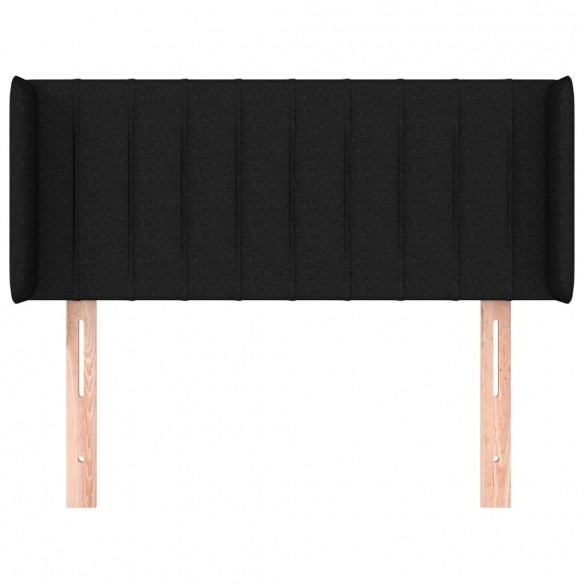 Tête de lit avec oreilles Noir 83x16x78/88 cm Tissu