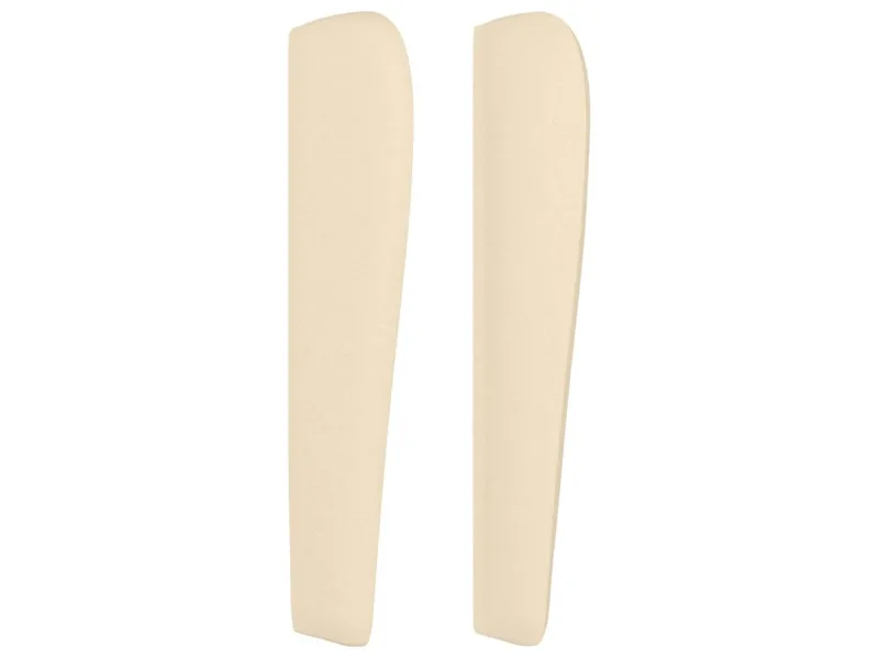 Tête de lit avec oreilles Crème 147x23x118/128 cm Tissu