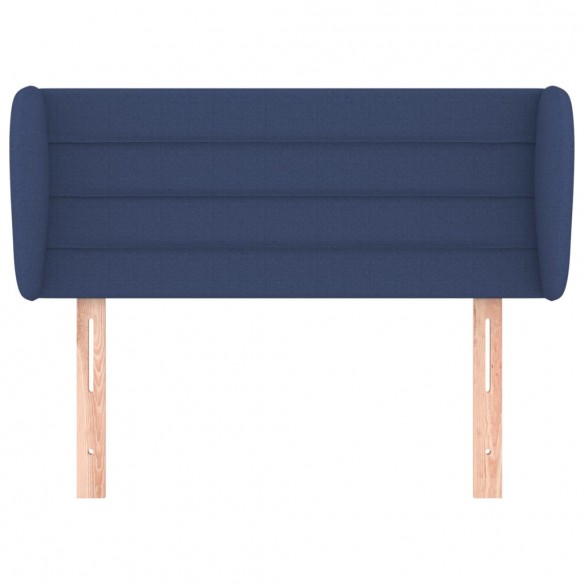 Tête de lit avec oreilles Bleu 83x23x78/88 cm Tissu