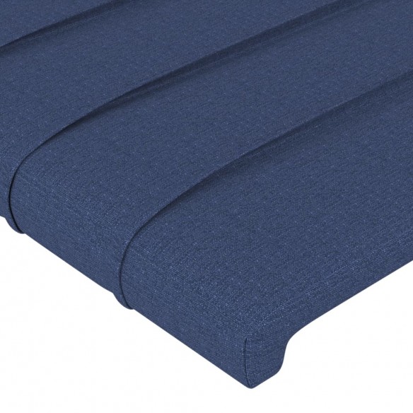 Tête de lit avec oreilles Bleu 83x23x78/88 cm Tissu