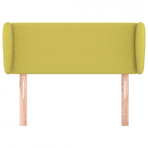 Tête de lit avec oreilles Vert 93x23x78/88 cm Tissu