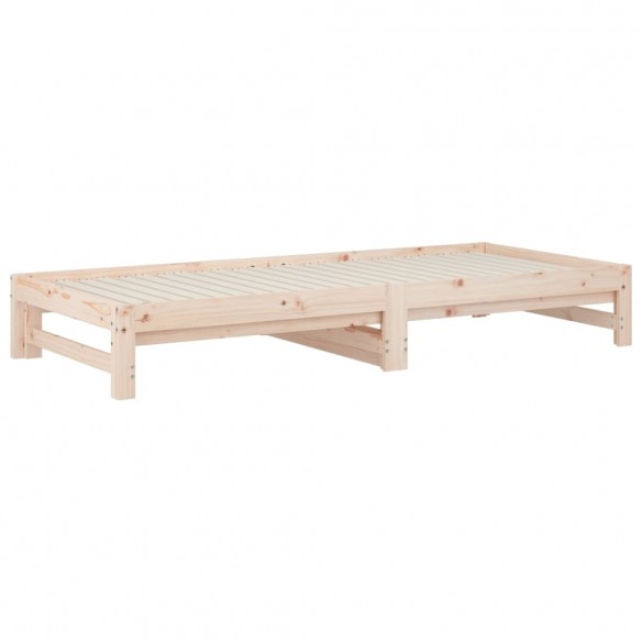 Lit coulissant 2x(90x200) cm Bois de pin massif