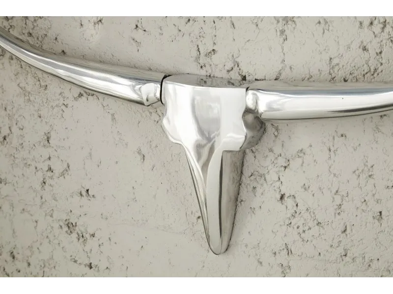 Trophée design Tête de taureau teinté argent