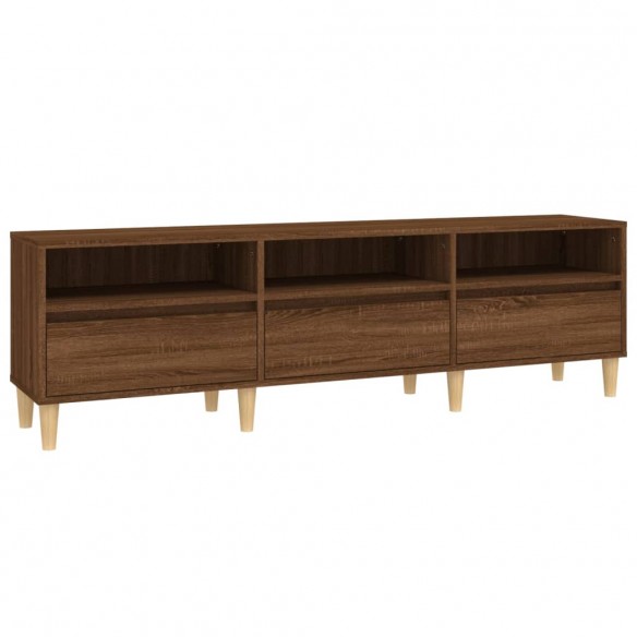 Meuble TV chêne marron 150x30x44,5 cm bois d'ingénierie