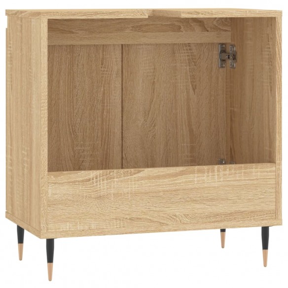 Armoire de bain chêne sonoma 58x33x60 cm bois d'ingénierie