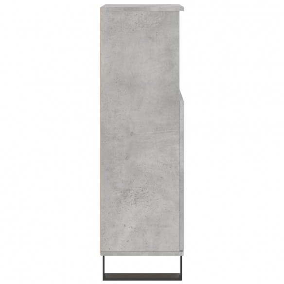 Armoire de salle de bain gris béton 30x30x100 cm