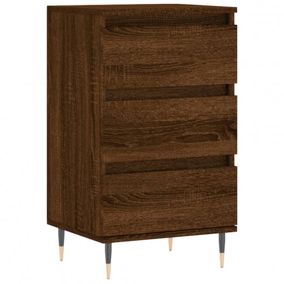 Buffet chêne marron 40x35x70 cm bois d'ingénierie