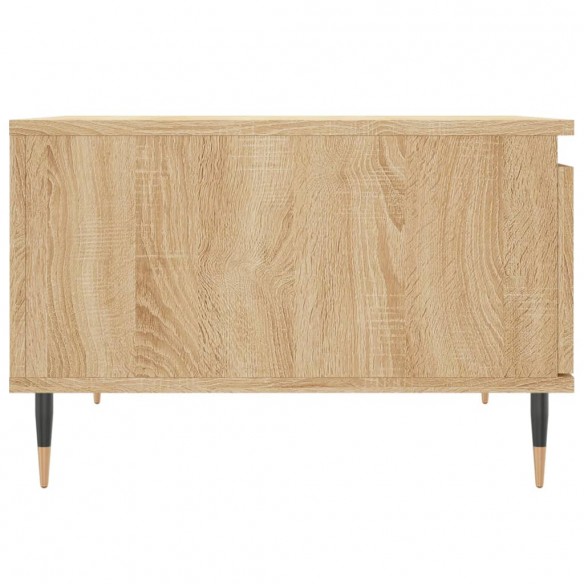 Table basse chêne sonoma 55x55x36,5 cm bois d'ingénierie