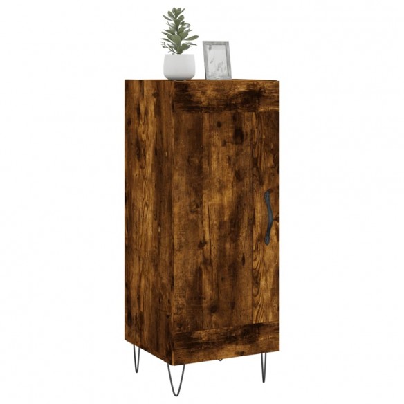 Buffet Chêne fumé 34,5x34x90 cm Bois d'ingénierie