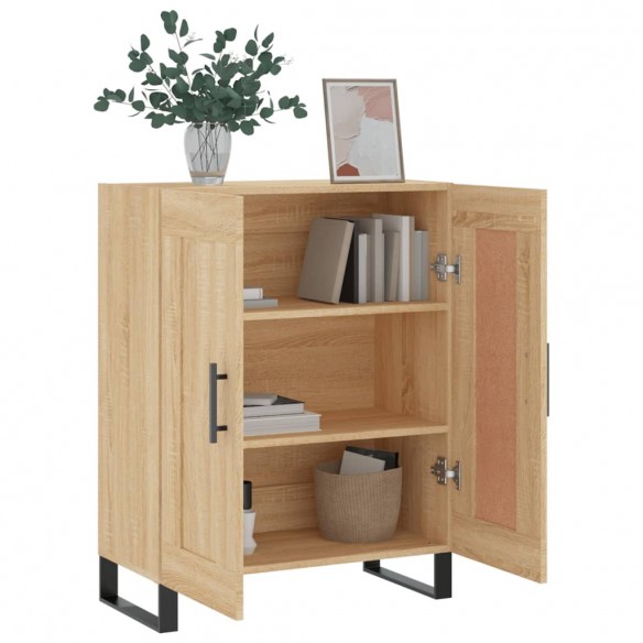 Buffet chêne sonoma 69,5x34x90 cm bois d'ingénierie