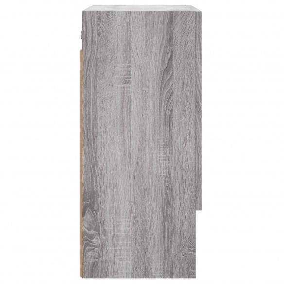 Armoire murale sonoma gris 60x31x70 cm bois d'ingénierie