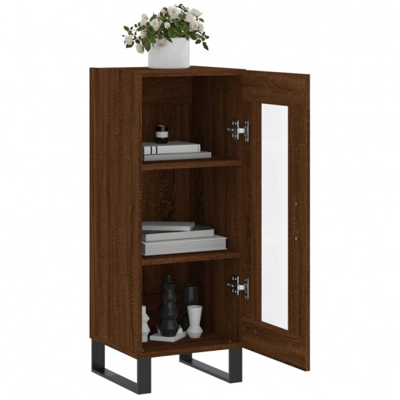 Buffet Chêne marron 34,5x34x90 cm Bois d'ingénierie