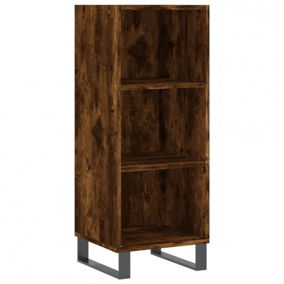 Buffet chêne fumé 34,5x32,5x90 cm bois d'ingénierie