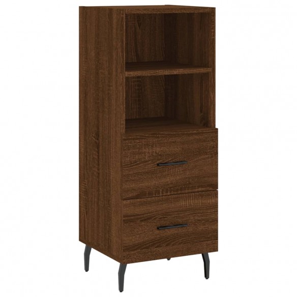 Buffet Chêne marron 34,5x34x90 cm Bois d'ingénierie