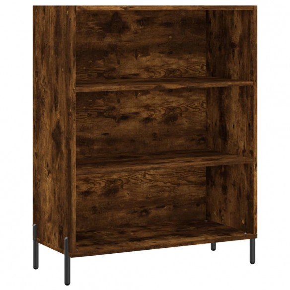 Armoire à étagères chêne fumé 69,5x32,5x90 cm bois d'ingénierie