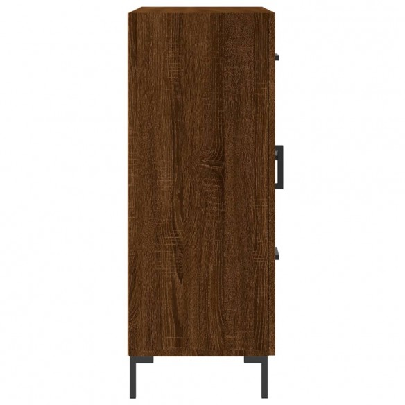 Buffet chêne marron 69,5x34x90 cm bois d'ingénierie