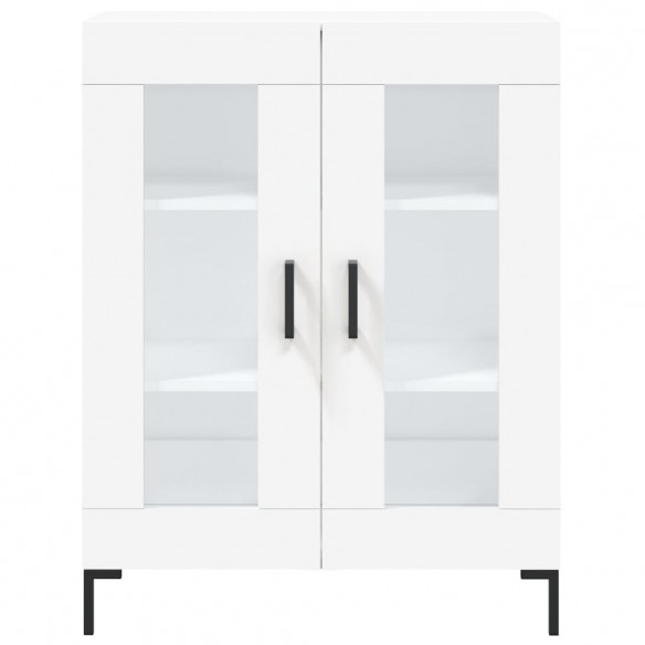 Buffet blanc 69,5x34x90 cm bois d'ingénierie