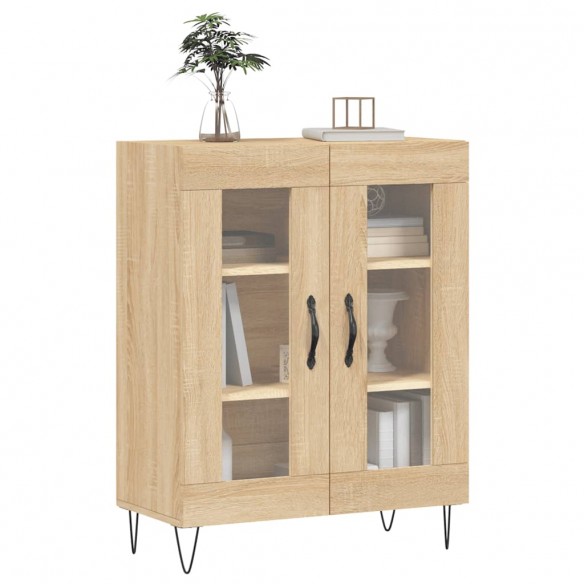 Buffet chêne sonoma 69,5x34x90 cm bois d'ingénierie