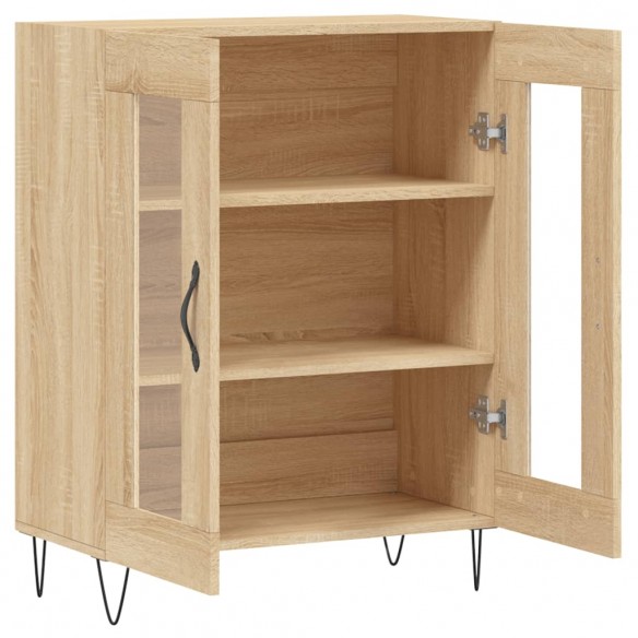 Buffet chêne sonoma 69,5x34x90 cm bois d'ingénierie