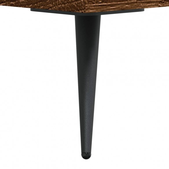 Table de chevet chêne marron 40x40x50 cm bois d’ingénierie