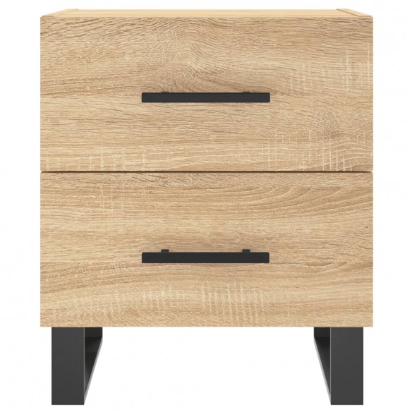 Table de chevet chêne sonoma 40x35x47,5 cm bois d’ingénierie