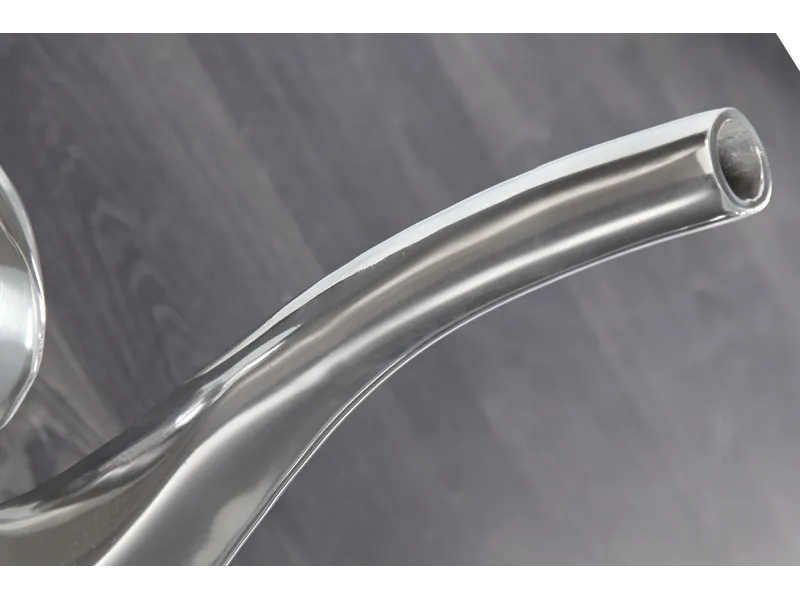 Vase décoratif 50 cm en boucle teinté argenté