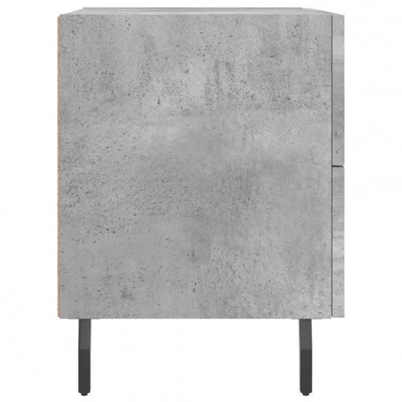 Table de chevet gris béton 40x35x47,5 cm bois d’ingénierie