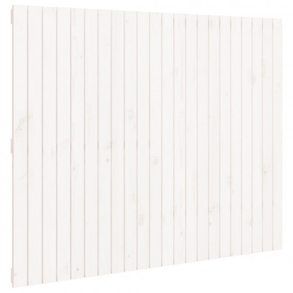 Tête de lit murale Blanc 140x3x110 cm Bois massif de pin