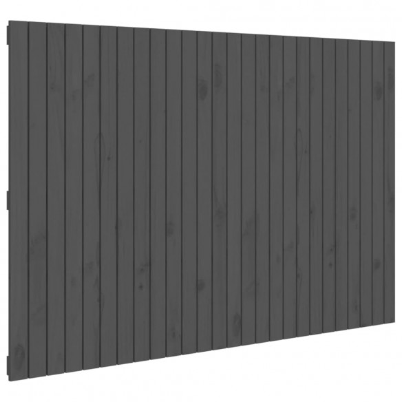 Tête de lit murale Gris 166x3x110 cm Bois massif de pin