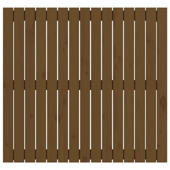 Tête de lit murale Marron miel 95,5x3x90 cm Bois massif de pin