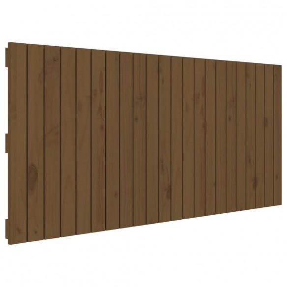 Tête de lit murale Marron miel 140x3x60 cm Bois massif de pin