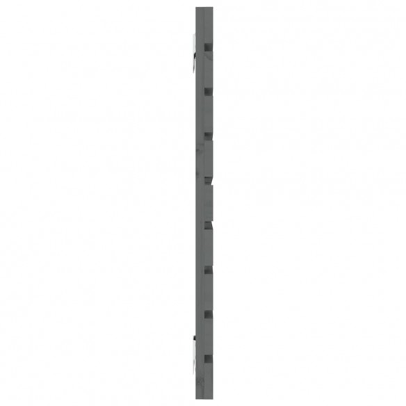 Tête de lit murale Gris 156x3x63 cm Bois massif de pin