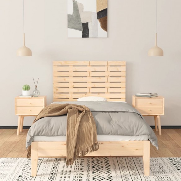 Tête de lit murale 96x3x63 cm Bois massif de pin