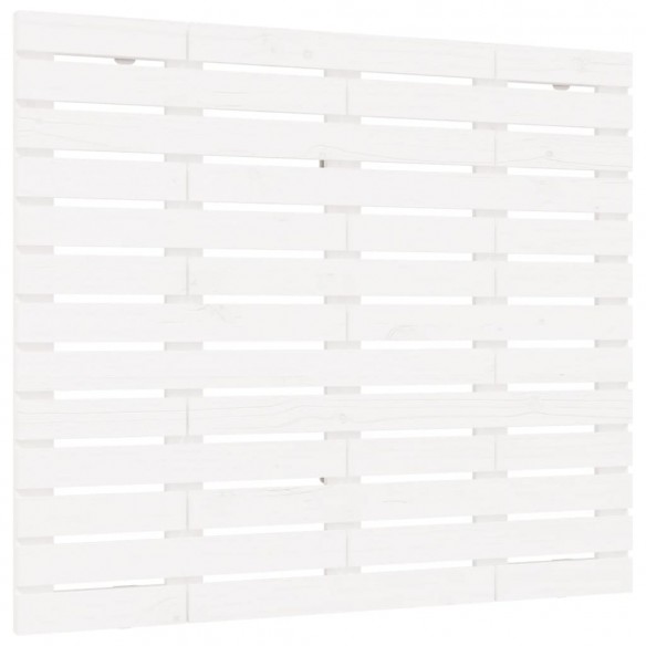 Tête de lit murale Blanc 126x3x91,5 cm Bois massif de pin