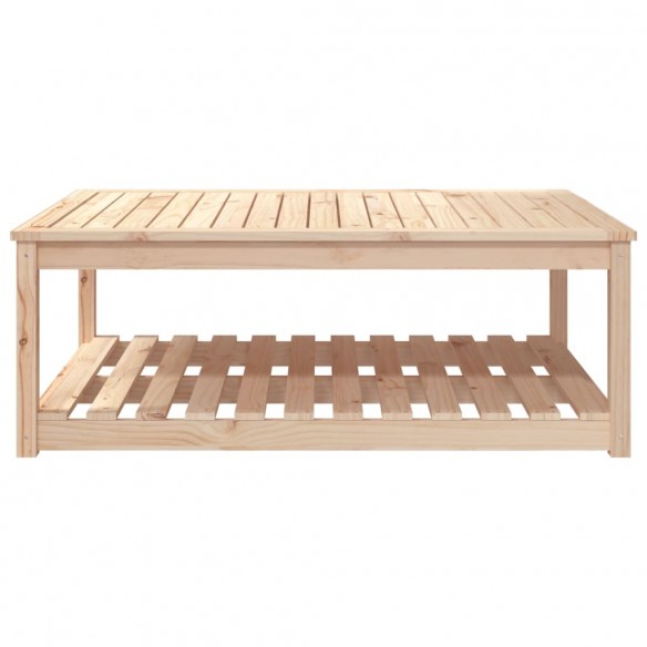 Table de jardin 121x82,5x45 cm bois massif de pin