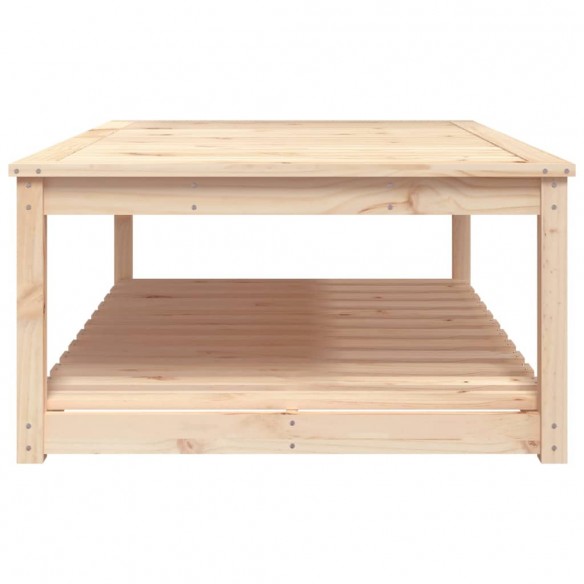 Table de jardin 121x82,5x45 cm bois massif de pin