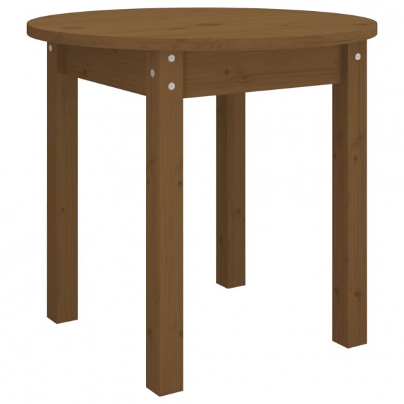 Table basse Marron miel Ø 45x40 cm Bois massif de pin