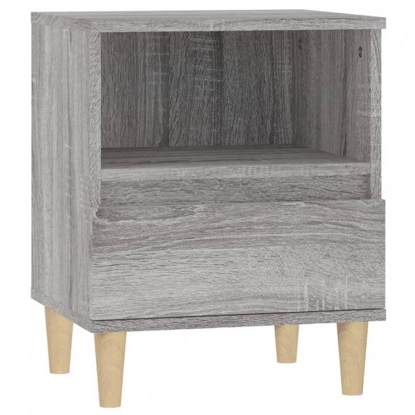 Tables de chevet 2 pcs Sonoma gris 40x35x50 cm